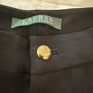 Ralph Lauren, Black, wool, size 10 trousers